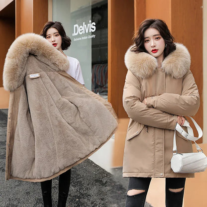 Coat30  Fashion Long  2024 New Winter Warm Snow Wear