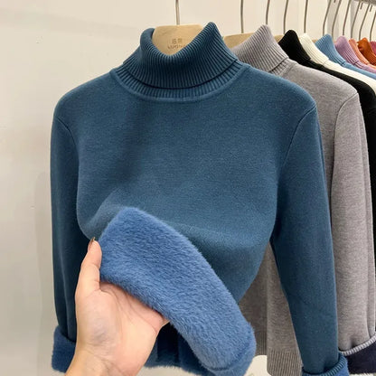 Velvet28 Thicken Fashion Lined Warm  Top Winter  Knitwear Jumper
