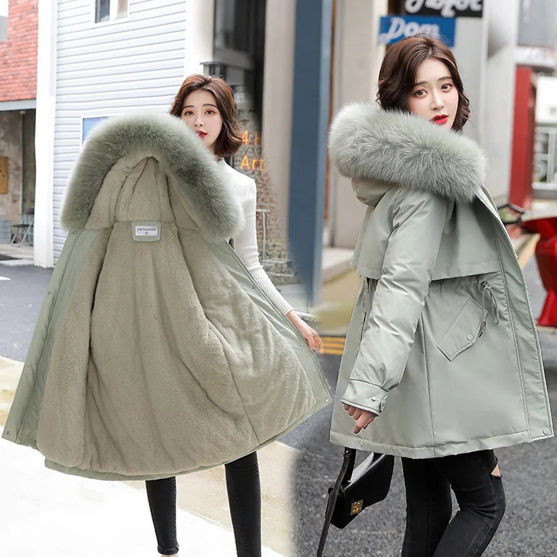Coat30  Fashion Long  2024 New Winter Warm Snow Wear